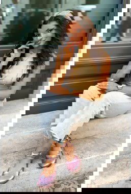Różowe metaliczne baleriny barefoot Suzane