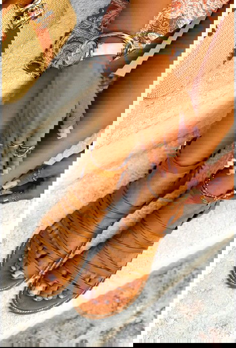 Brązowe sandały Daryne