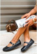 Czarne baleriny barefoot Elvya
