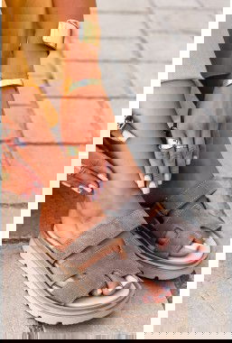 Klapki Rialie Taupe