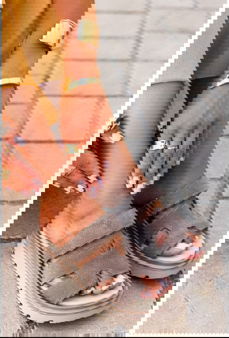 Klapki Rialie Taupe