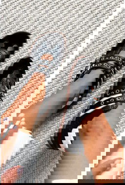 Czarno białe sneakersy barefoot Vioné