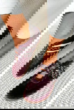 Bordowe sneakersy barefoot Vioné