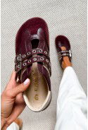 Bordowe sneakersy barefoot Vioné