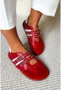 Czerwone sneakersy barefoot Vioné