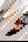 Czarne lakierowane baleriny barefoot Elora
