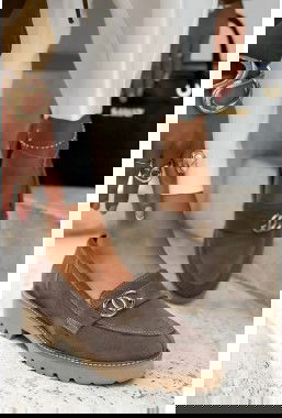 Zamszowe mokasyny Ceira ziemia