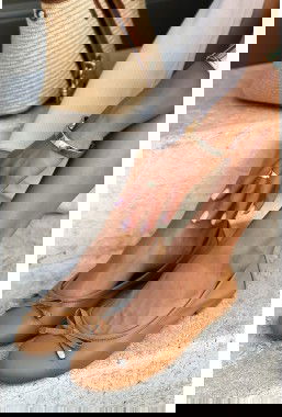 Brązowe baleriny Vigna