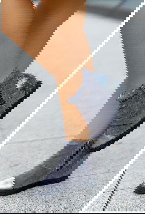 Szare sneakersy Lidia