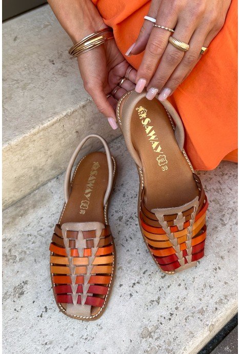 Kolorowe sandały Monako